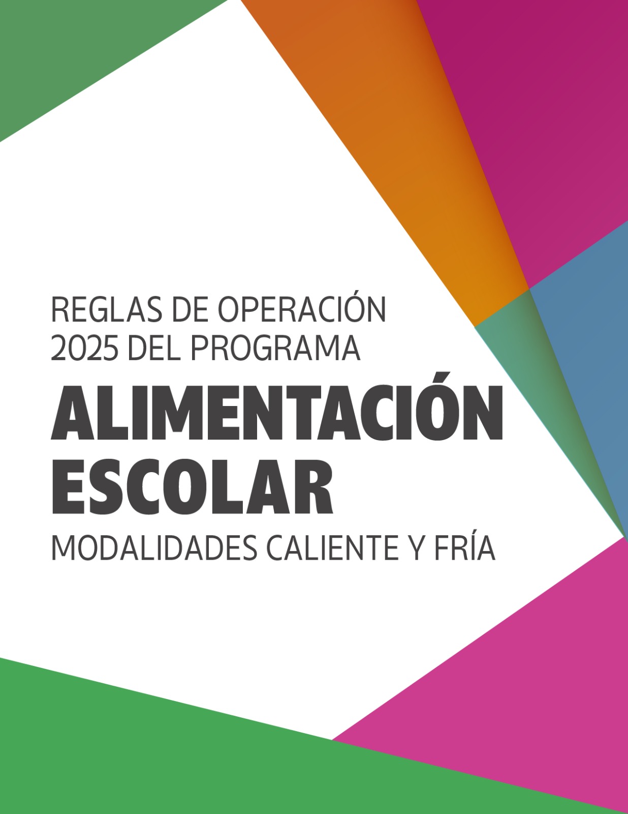 Reglas de operación Alimentacion Escolar 2025