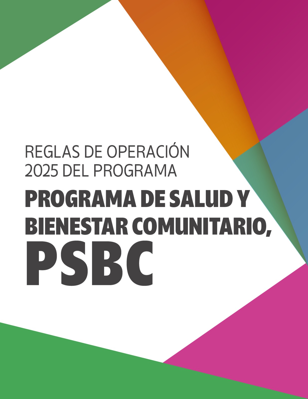 Reglas de operación PSCB 2025